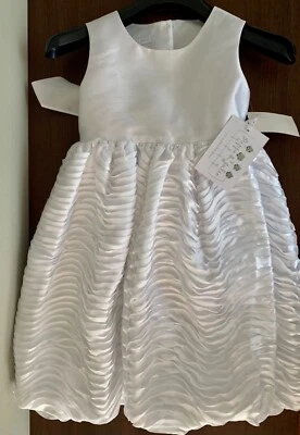 Vestido Pippa and Julie Blanco Vestido de Fiesta Talla 6x Foto 1 de 2