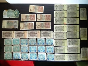 Restposten 48x Deutschland Deutsche Banknoten Mark 2.WK NAZI Reichsmark 30er-40er Jahre selten (2 - Bild 1 von 8