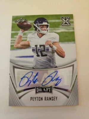 2021 Leaf Draft - Autographs #BA-PR1 Peyton Ramsey (AU, RC) - Image 1 of 2