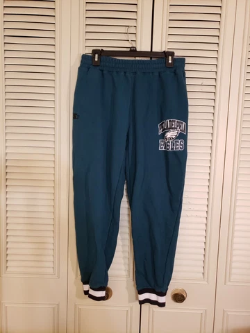 Men's Philadelphia Eagles Starter Midnight Green Blitz Fleece Jogger Pants Sz M Cover