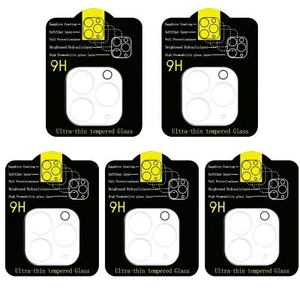 5 Pack Camera Lens Protector for iPhone 13 Pro MAX 13 Pro Mini Tempered Glass - Picture 1 of 5