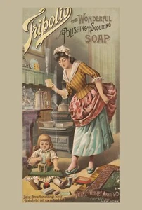 9648.Decoration Poster.Room Wall art.Home decor.Scouring victorian Soap.Bathroom - Picture 1 of 1