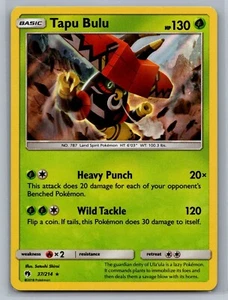 Pokémon TCG Tapu Bulu Sun & Moon - Lost Thunder 37/214 Holo Holo Rare - Picture 1 of 2