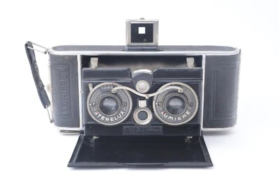 Appareil photo stéréo Lumière Sterelux Model 1. Anastigmat Nacor f/6.3 - 80mm. - Photo 1/4