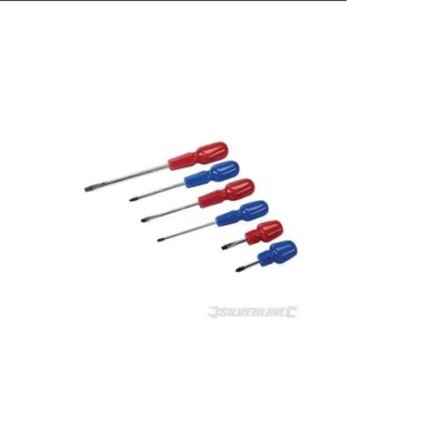 Lot de 6 tournevis boule assortis SILVERLINE - Photo 1/2