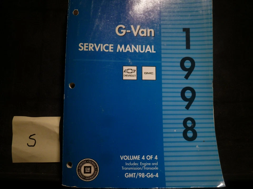GMC Savana 1500 2500 3500 1998 furgoneta transmisión taller manual de reparación Foto 1 de 1