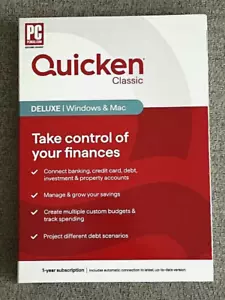 Quicken Classic Deluxe Personal Finance - 1 Year Subscription (Windows/Mac) - Picture 1 of 2