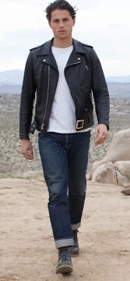 Schotts Perfecto 1950s Men’s  Black Motorcycle  Leather Jacket Medium - Image 1 of 4