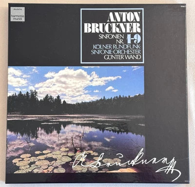 BRUCKNER Symphonies 1–9 GUNTER WAND ED1 DEUTSCHE HARMONIA MUNDI 11LP Box NM MINT - Image 1 of 3