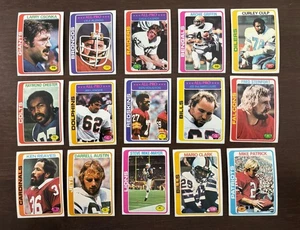 Lote de 40 tarjetas de fútbol americano Topps 1978 en muy buen estado excelente + Csonka Alzado Casper + - Imagen 1 de 3