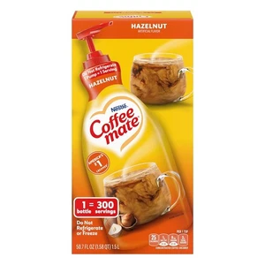 Crema de café Nestlé Coffee Mate, avellana, botella bomba líquida concentrada, sin - Imagen 1 de 5