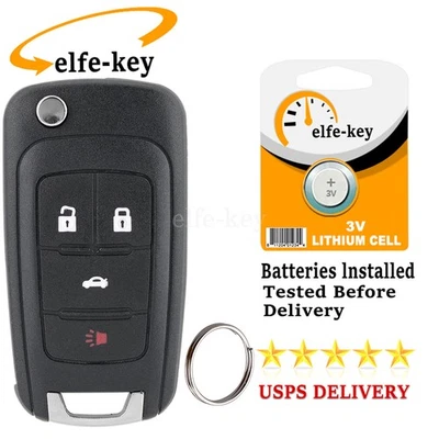 Para 2012 2013 2014 2015 2016 2017 2018 Chevrolet Sonic Control Remoto Abatible Coche Llavero Foto 1 de 4