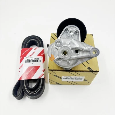 NEW for Lexus 10-19 GX460 08-21 LX570 Drive Belt & Tensioner Kit OEM PART - Imagem 1 de 4