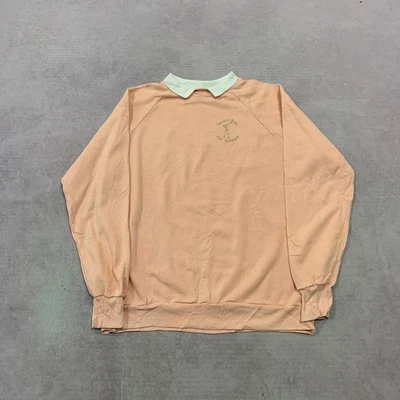 Vintage Sweatshirt embroidered Golf Company patterned jumper with contrast - Image 1 of 4