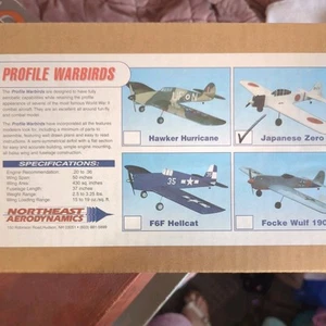 Northeast Aerodynamics Japanese Zero Vintage Balsa R/c Model airplane Kit - Picture 1 of 4