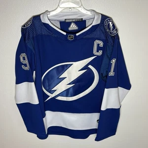 Adidas Tampa Bay Lightning Blue Home Jersey Steven Stamkos Taglia Uomo 46 (S) - Foto 1 di 12