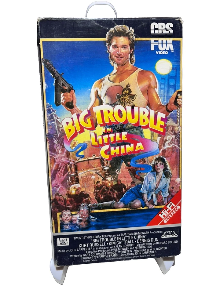 Big Trouble in Little China 1986 VHS  Kurt Russell Kim Cattrall - Image 1 of 4