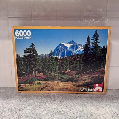 Nathan 6000 Piece Pcs Jigsaw Puzzle - ‘IN THE MOUNTAINS’ Landscape Nature - Image 1 of 4