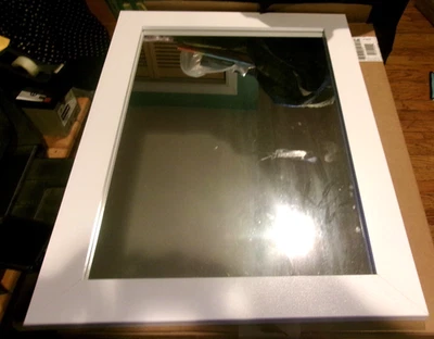 Home Decorators Collection Vanity Mirror 22"x30" Framed Wall Mount in PURE WHITE - Image 1 of 4