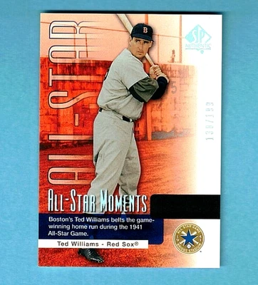 Ted Williams 2004 SP Upper Deck All Star Moments #136 HOF #d /199 B192 - Image 1 of 2