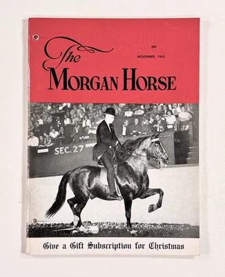 1963 Nov THE MORGAN HORSE Riding BREEDING Horse Shows CLUB NEWS pedigrees PHOTOS - Image 1 of 4