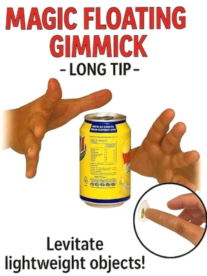 Long FLOATING GIMMICK Thumb Tip Levitation Effect Magic Trick Magician Levitator - Image 1 of 4