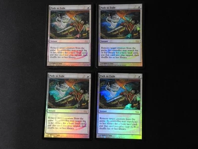 4x  Path to Exile FOIL MP [WPN & Gateway Promos] Mtg Magic Free Tracking! - Image 1 of 4
