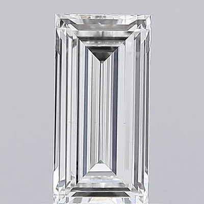 Anillo de compromiso de diamante cultivado en laboratorio Baguette de 1 quilate Foto 1 de 2