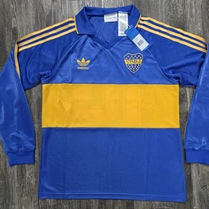 1993 Adidas Boca Juniors Home Soccer Jersey Carlos Tapia Men M Maradona Roman - Picture 1 of 8