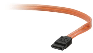 Belkin SATA Serial ATA Computer Data Cable Wire Cord 3 ft. UV Reactive Orange - Picture 1 of 3