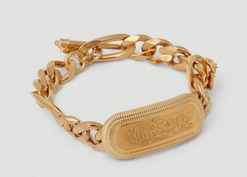 Bracciale Medusa Oro Targhetta Versace Unisex Nuovo
