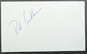Richie Ashburn - 1948 Debut Autographed Index Card- HOF Class 1995 Deceased 1997 - Picture 1 of 1