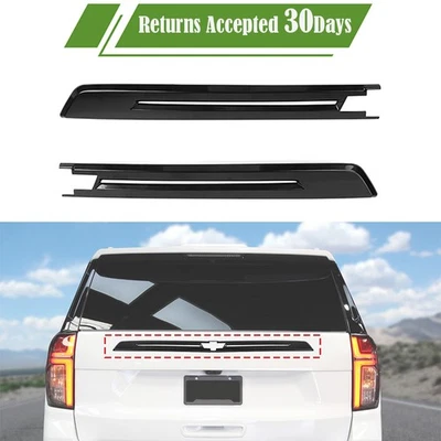 Black 1 Piece Tailgate Molding Trim Fits 2020-2023 Chevrolet Suburban/Tahoe Foto 1 de 4
