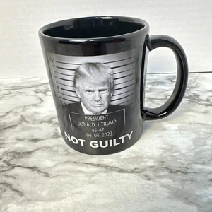 Donald Trump 11oz. Black Coffee Mug. Not Guilty Theme. - Picture 1 of 7