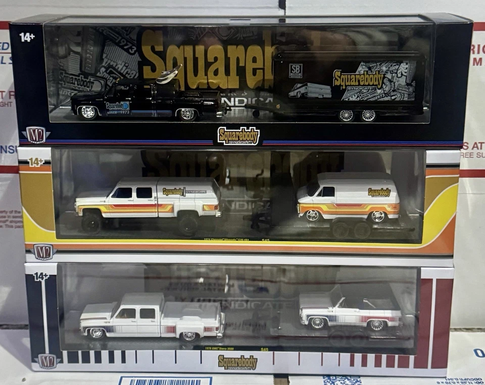 M2 Machines Squarebody Syndicate Hauler Set Set Of 3 S45 - Image 1 of 1