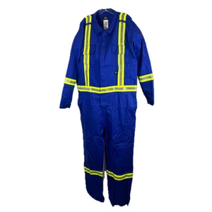 Kaltek 7oz Flame Resistant Reflective Coveralls 377S Blue, Sz 48 Tall, MSRP $150 - Picture 1 of 6