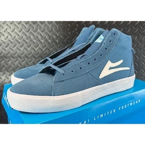 Lakai New Port Hi Blue Suede Skateboarding Sneakers Mens Size 10 MS219-0253-A00 - Picture 1 of 9