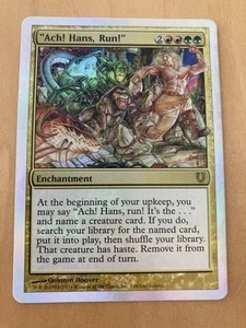 UHG Ach Hans Run 1 Foil MTG Unhinged Card, Near Mint, Protectively Packaged - Picture 1 of 6