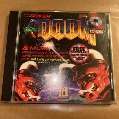 Vintage Doom & More Micro Star PC CD-ROM Bio Menace ID Software Complete - Image 1 of 4