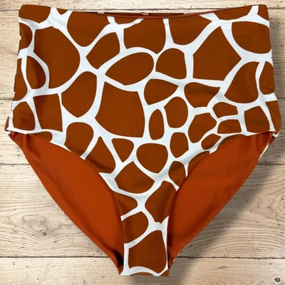 Pantalones de natación reversibles de cintura alta CORAL REEF SWIM para mujer talla 12/14 jirafa Foto 1 de 4