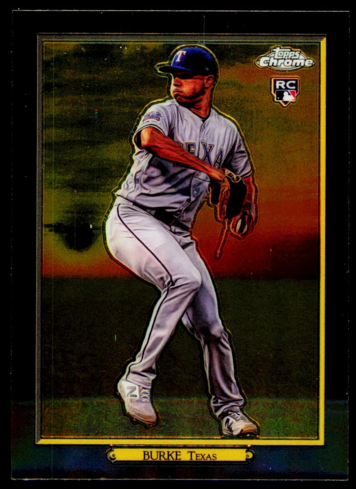2020 Topps Brock Burke TRC-88 Turkey Red 2020 Chrome (Series 2) Texas Rangers - Image 1 of 2