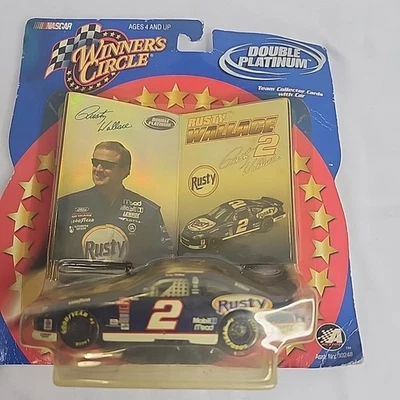 2002 NASCAR Winners Circle 30248-DP Rusty Wallace #2 Double Platinum 1:43 New - Image 1 of 4