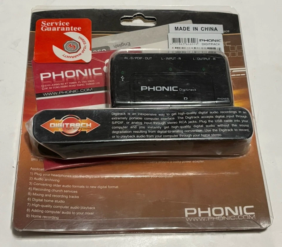 Phonic Digitrack Digital Recording Interface - Image 1 of 1