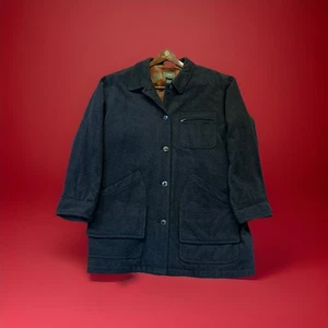 Chaqueta de Colección Años 80 LL Bean Lana Nubuck Cuero Borde Para Mujer 1X Plus Abrigo - Imagen 1 de 24