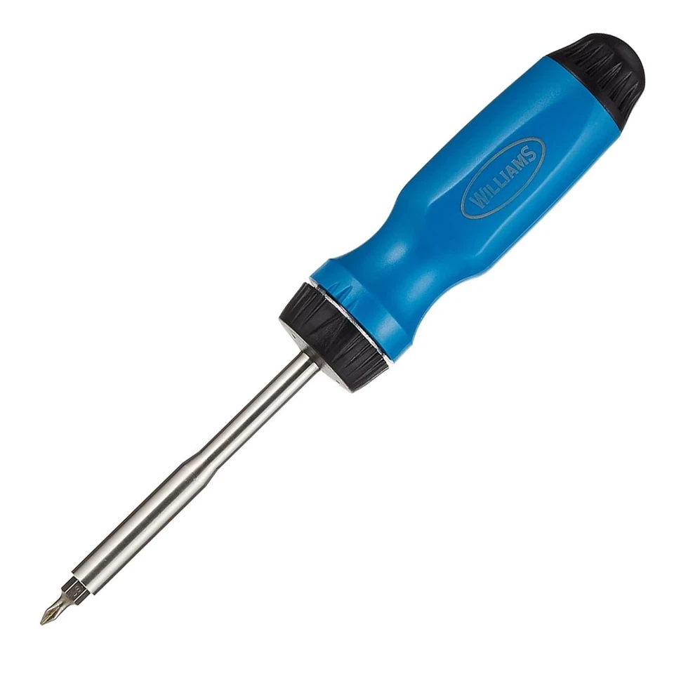 Williams JHWWRS1 Ratcheting Screwdriver With [5] 1/4" Hex Shank Bits - Image 1 of 1