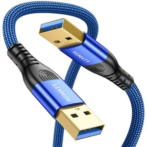 XGMATT USB 3.0 Cable 1M,5Gbps High Speed Transfer USB Type A Male to Male - Picture 1 of 5
