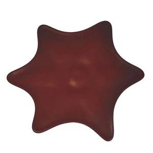 Plato estrella de mar de cerámica Van Briggle vintage raro rojo firmado - Imagen 1 de 7