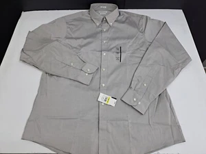  NWT Van Heusen Long Sleeve Pin Point Regular Fit Shirt 16.5/36-37 Gray #4760 - Picture 1 of 9