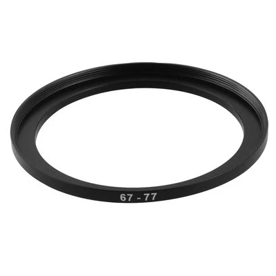 Camera 67mm Lens to 77mm Accessory Step Up Adapter Ring 67mm-77mm Black - Image 1 of 3