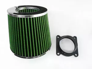 GREEN Intake Filter + MAF Sensor Adapter For 03-06 Nissan Murano 3.5L V6 - Picture 1 of 1